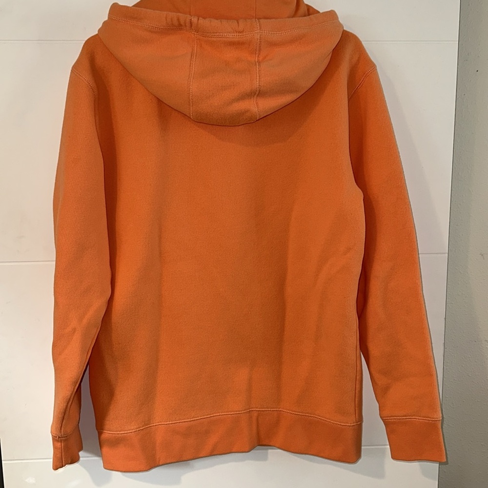 VANS Comfycush Soft Sueded Fleece Pullover Hoodie Sweatshirt Orange Size M - Picture 10 of 11